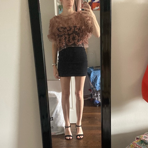 DONATED✖️ 
Ruffled Sheer Blouse - Picture 4 of 6